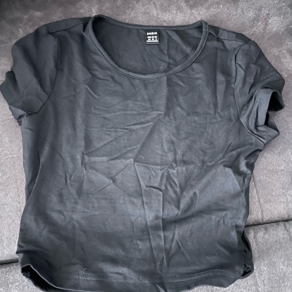 Shein Black Basic T-Shirt